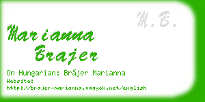 marianna brajer business card